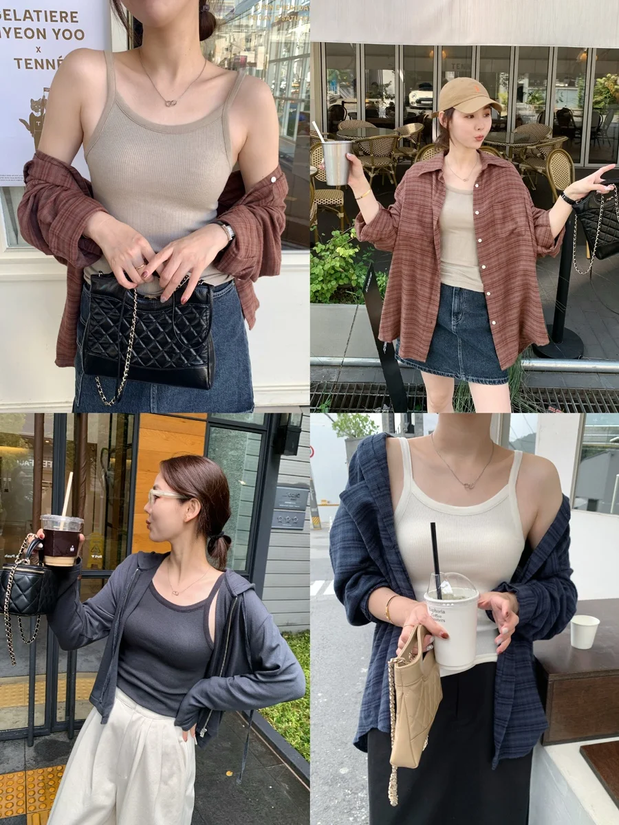 

Эластичная шелково-шерстяная майка-топ для женщин, нижнее белье, жилет от Spring Partner LANDBEIGE, коллекция Осень 2024, другие составные части материала