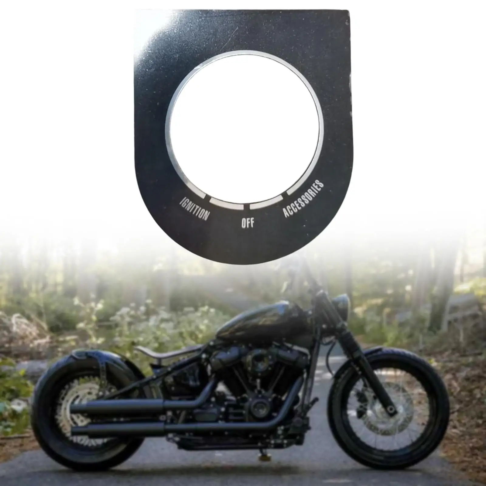 Motorcycle Dash Cover Switch Nameplate 71302-93A Accessories Easy to Install for Dyna Fxdwg 93-03 Softail Fxst Flst 96-17