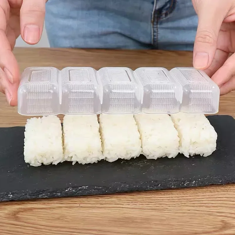 5/1 Grids Rice Ball Set Mini Square Sushi Roll Mold Bento Press Mold Japanese Food DIY Tools Restaurant Kitchen Accessories