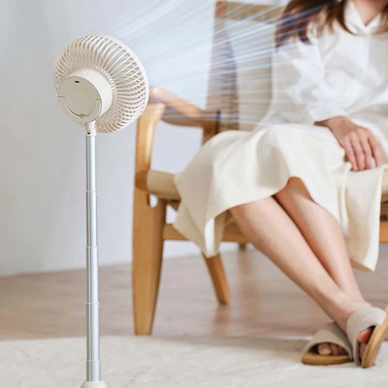 Портативный вентилятор перезаряжаемый мини-складной телескопический 4000 мАч электрический для домашнего офиса-B