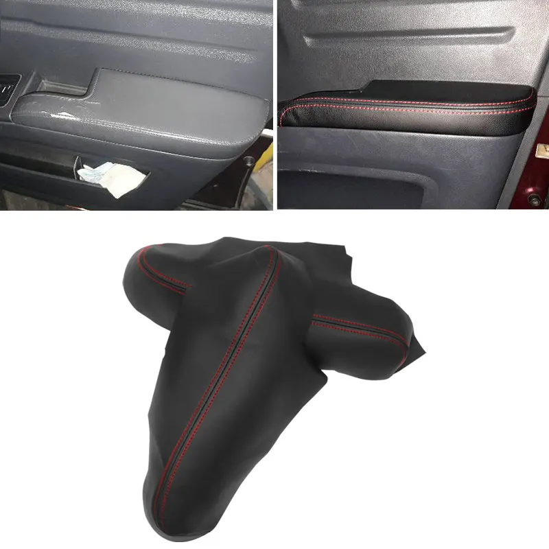 

2pcs Soft Leather Front Door Armrest Cover For Honda Ridgeline 2009 2010 2011 2012 2013 2014 Car Door Armrest Panel Cover Trim