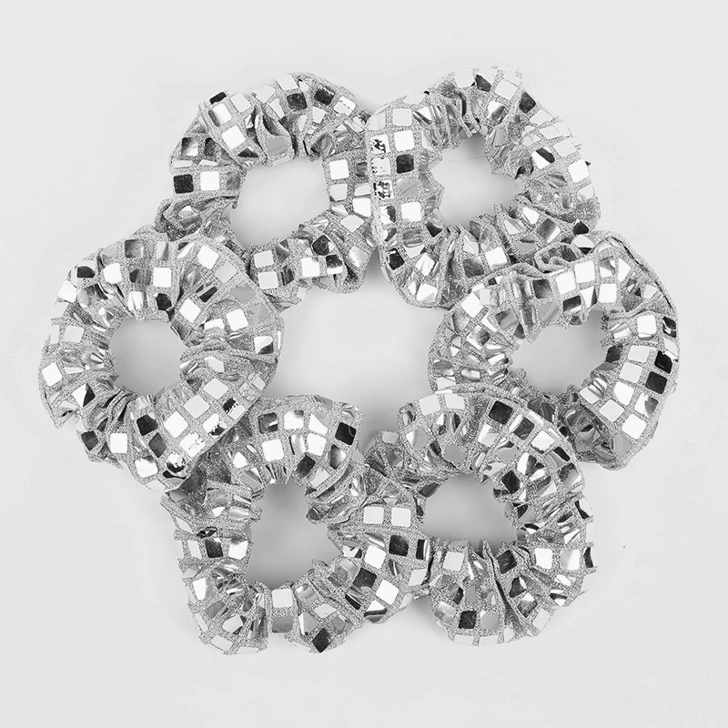 1/6 Stück Pailletten-Disco-Kugel-Haargummis, Hochzeit, Brautparty, Dekoration, Haarband, Junggesellenabschied, Gastgeschenke, Geschenke, 70er-Jahre-Disco-Geburtstag