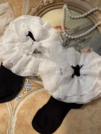 Japanese Gothic Style Punk Lolita Lace Sweet Socks Spring Autumn New Versatile Age-reducing Fashion COS Cute Tube Sockses