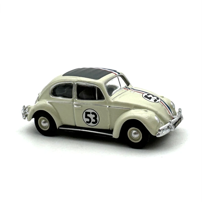 1:76 Scale Diecast Alloy Volkswagen Beetle Number 53 Toys Cars Model Classics Adult Souvenir Collectibles Gifts Static Display