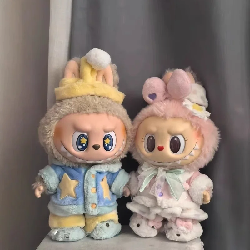 

Для 38 см Labubu Mokoko Sweetheart Generation 1 кукла Labubu, одежда, пижамы для виниловых больших кукол среднего размера, одежда Labubu