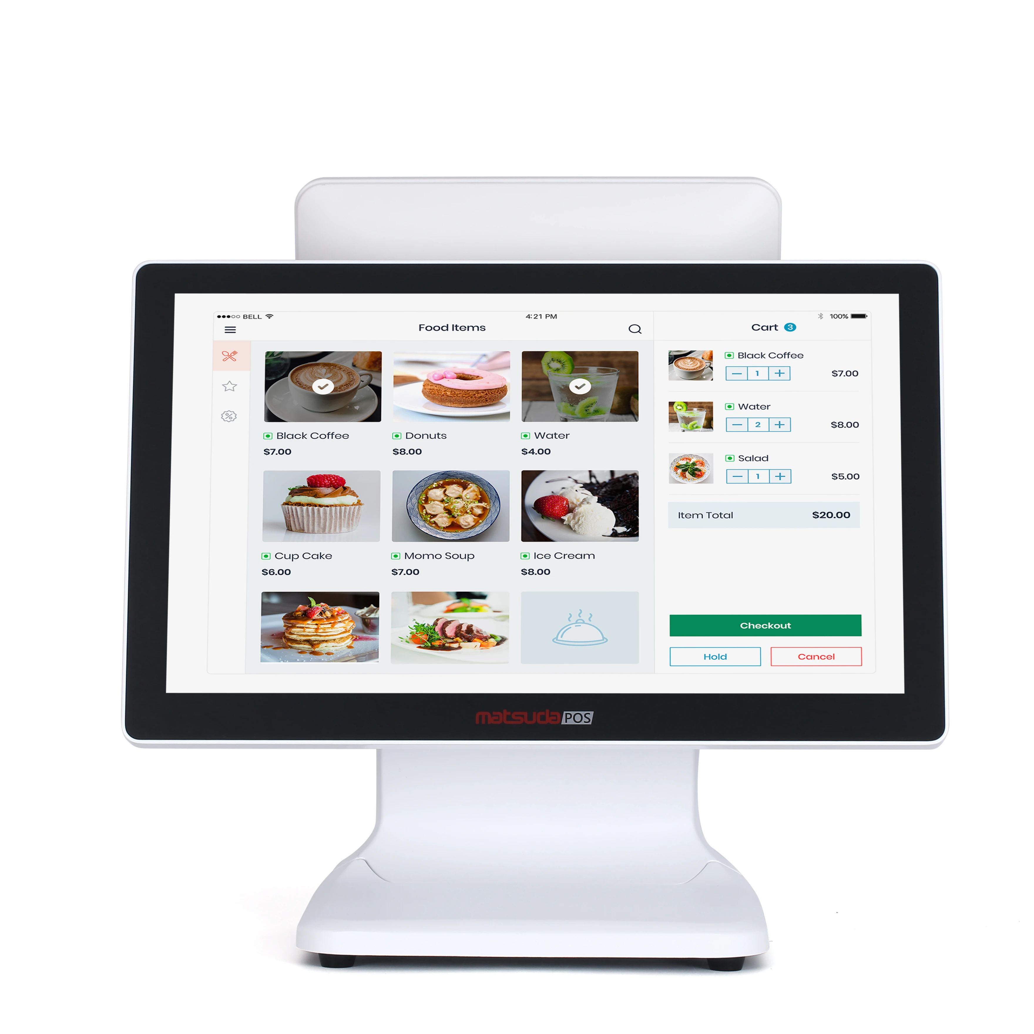 Terminal POS à prova d'água multifuncional de 15,6 polegadas com I5 16GB 256GB para lojas de conveniência Terminal POS