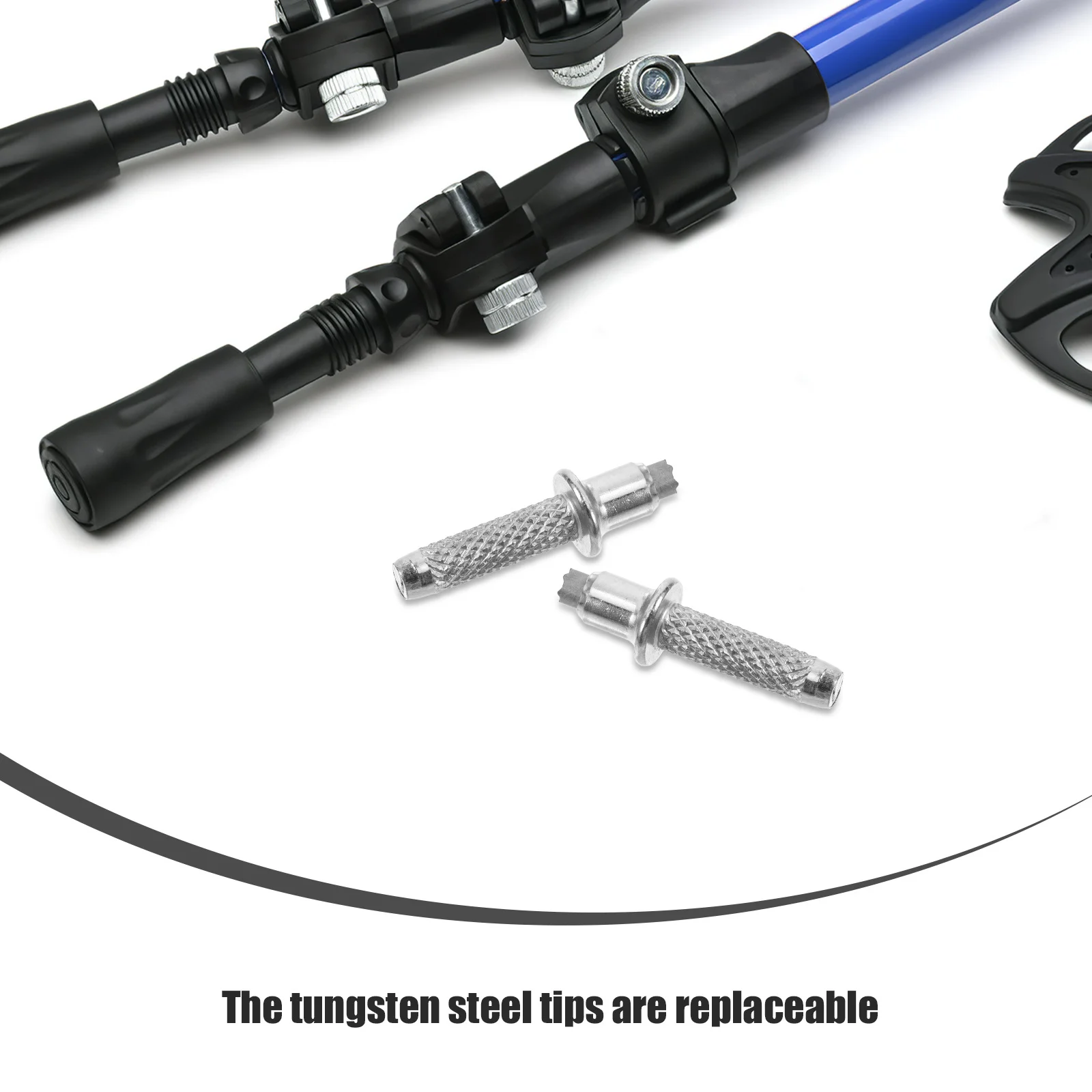 

8pcs Trekking Pole Tungsten Steel Replacement Feet For Hiking Sticks Walking Cane Tips Metal Tips For Nordic Poles Camping