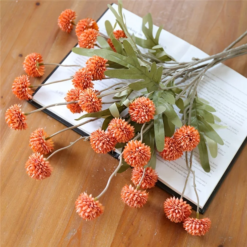 5 Stück realistische künstliche Blumen für die Inneneinrichtung, Hochzeitsfeier-Dekoration, Blumenarrangement, simulierte Pflanzen – Detail 9