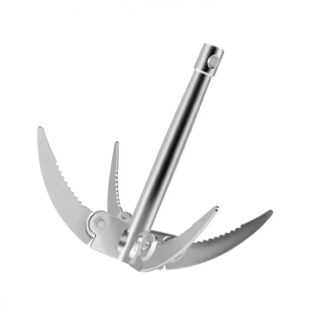 Foldable Four Claw Anchor Fishing Tool Grass Clearing Equipment For Pond River Fishing Spot Maintenance Gear