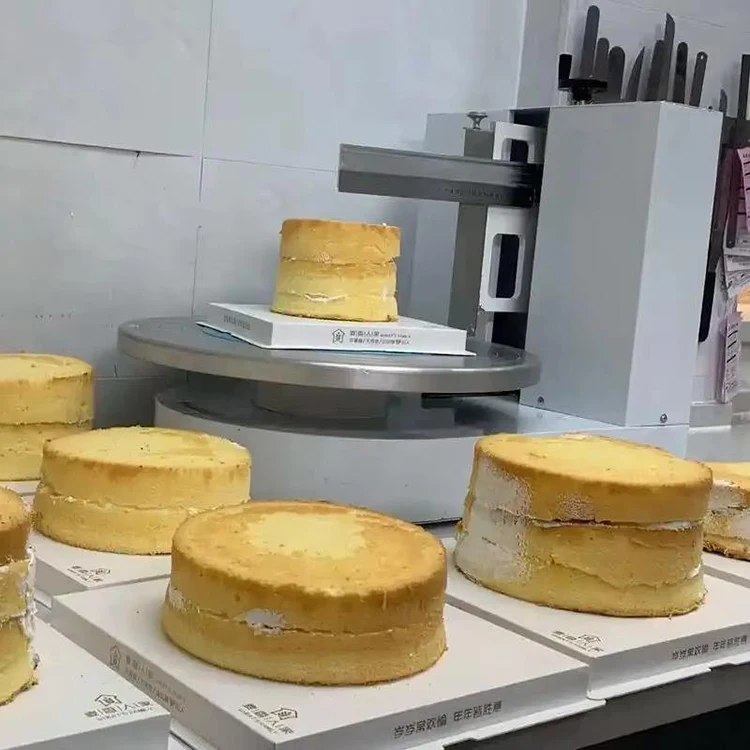 Better Cake Embryo Creamer Maker Cake Straightening Machine About 60Rpm High Speed Cake Cream Plastering Refining Machine