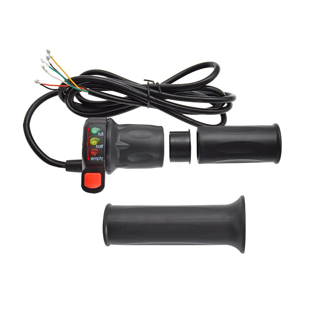 With Power Display E-Bike Throttle Electric Bike Throttle Throttle 36V ABS High Quality Negative Red Positive Electrode