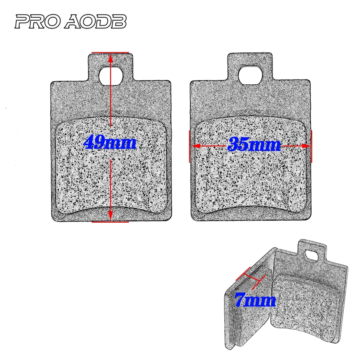 Front Brake Pads Rear Brake Disk Pads For Dirt Pit bike ATV Quad BuggyGo Kart Scooters 50cc 70cc 110cc 125cc 140cc 160cc 250cc