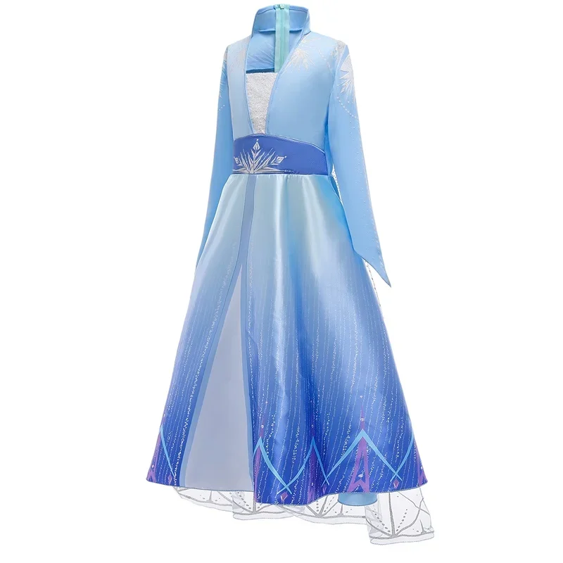 Elsa 2 Dress for Girls Snow Queen Dress Princess Costume Halloween New Year Cosplay Clothing Anna Elsa Dress 4-10T Kids Dresses