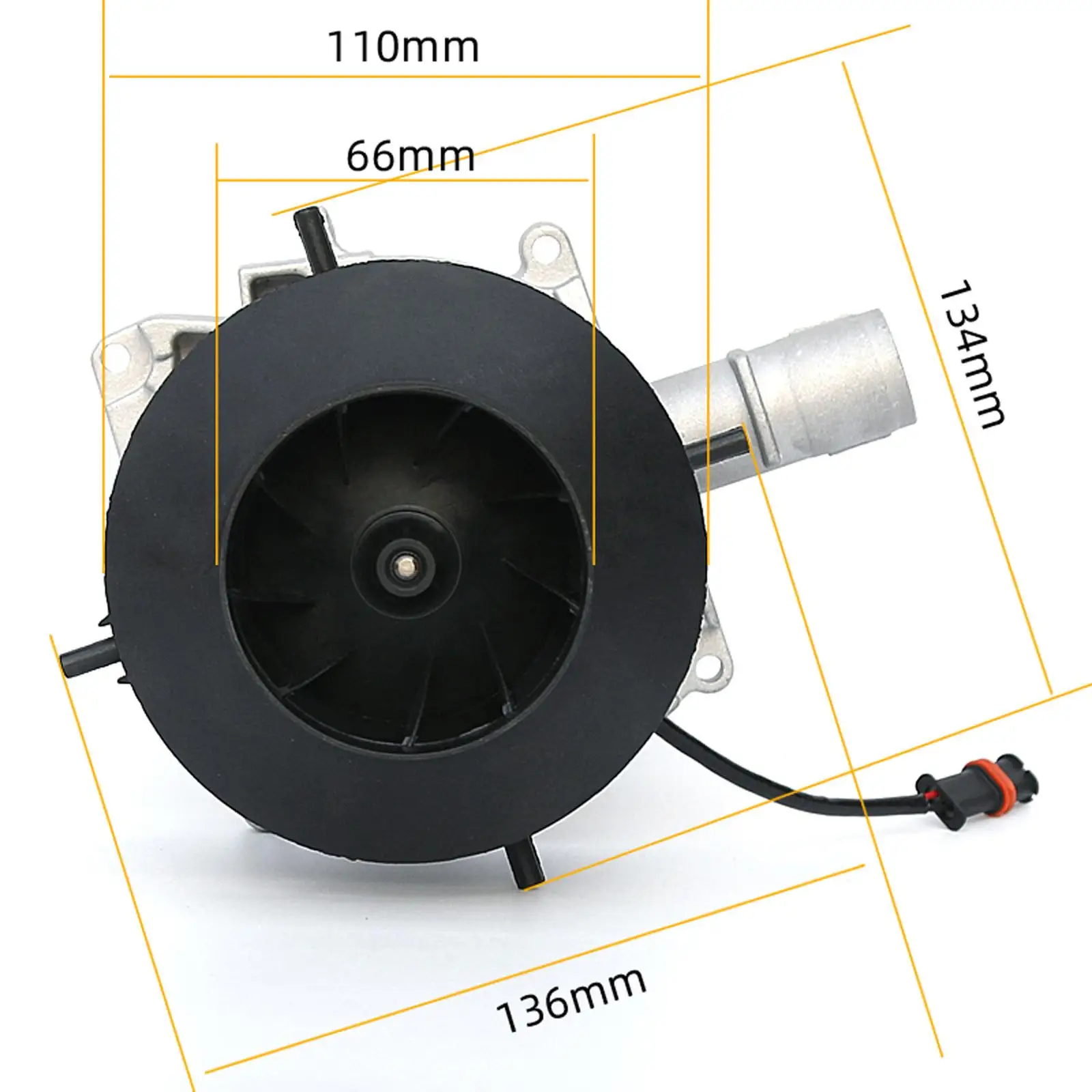 

Fan Assembly Car Air Heater Accessories Quiet Replacement 4500RPM Accessories Motor Starting Engine Fan Auxiliary Heater
