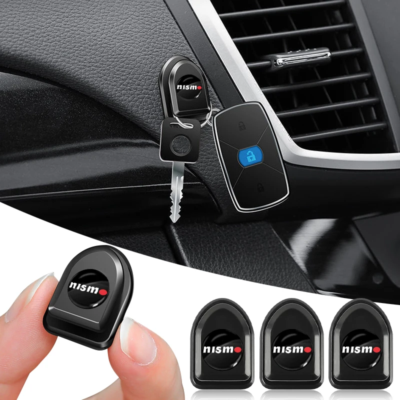 Car Mini Hook Interior Accessories Self Adhesive Storage Hook For Nissan Nismo Tiida Sylphy Teana X Trail GTR Wheel Center Caps