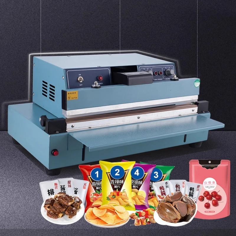 110V Desktop Semi-automatic Heat Sealing Machine Automatic Pedal Sealing Machine Plastic Aluminum Foil Bag Edge Sealing Machine