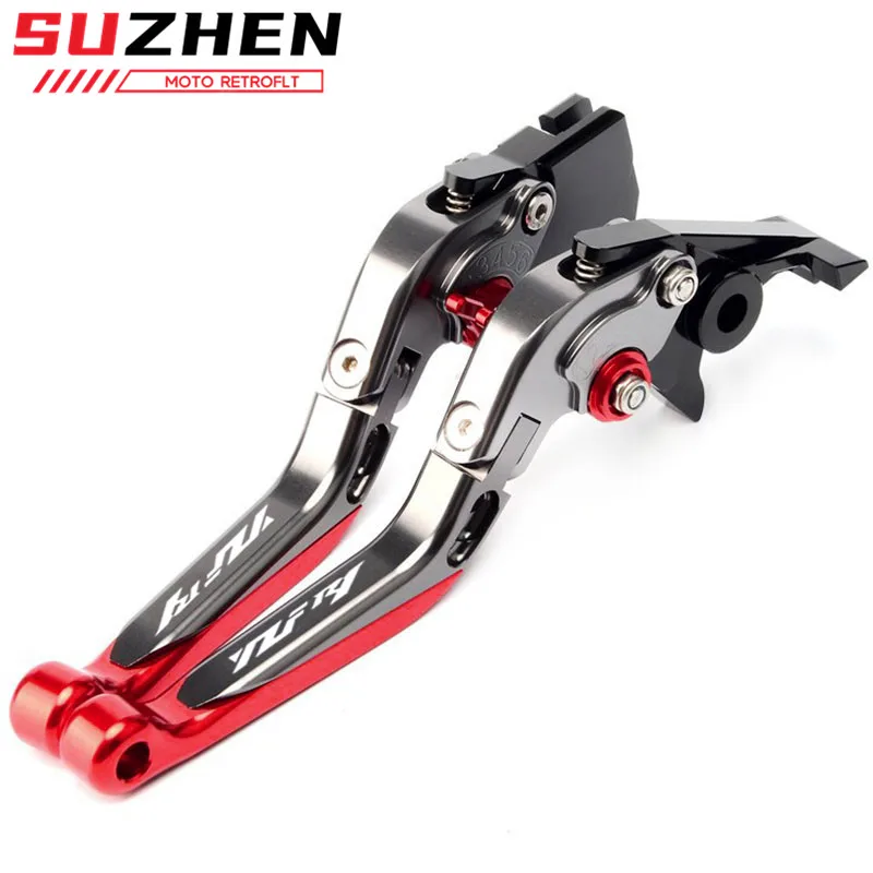 25 Colors CNC Aluminum Adjustable Folding Motorcycle Brake Clutch Levers For YZF R1 YZFR1 YZF-R1 2004 2005 2006 2007 2008