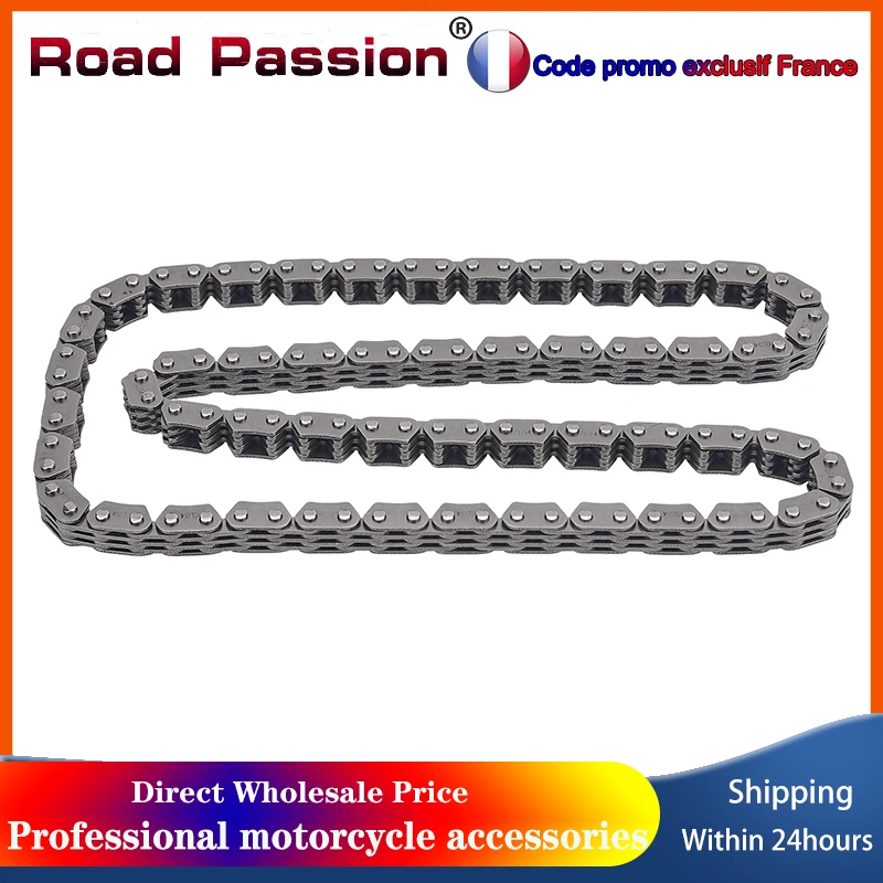Chaîne de distribution de came de vilebrequin de moto, 3 + 4 136 maillons pour YAMAHA YP400 YP400R YP400RA CP250 Maxam YP250G YP400A majesté YP400G