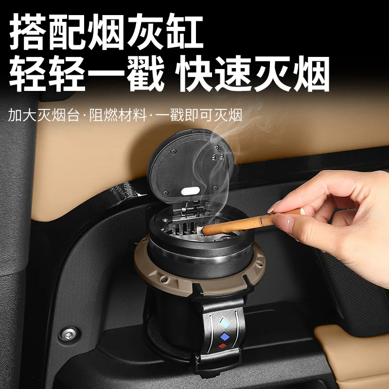 لاند روفر ديفندر 110 90 2020-2025 المعادن التحكم المركزي لوحة القيادة توسيع حامل الكأس حامل مشروبات السيارة