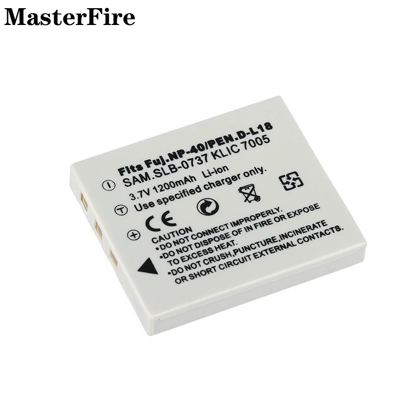 10x 3.7V 1200mah Rechargeable Battery NP-40 NP40 for Fujifilm FinePix 40I F402 F470 F810 F455 Zoom PENTAX D-LI8 Camera Batteries