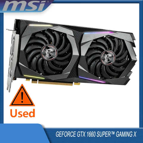 MSI GeForce GTX 1660 SUPER GAMING X Graphic Card 6GB GDDR6 192 Bit PCI-E 3.0×16 8Pin gtx 1