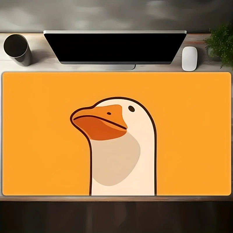 Cute Goose Large Extended Mouse Pad Soft Rubber Non-Slip Gaming Computer Desk Mat