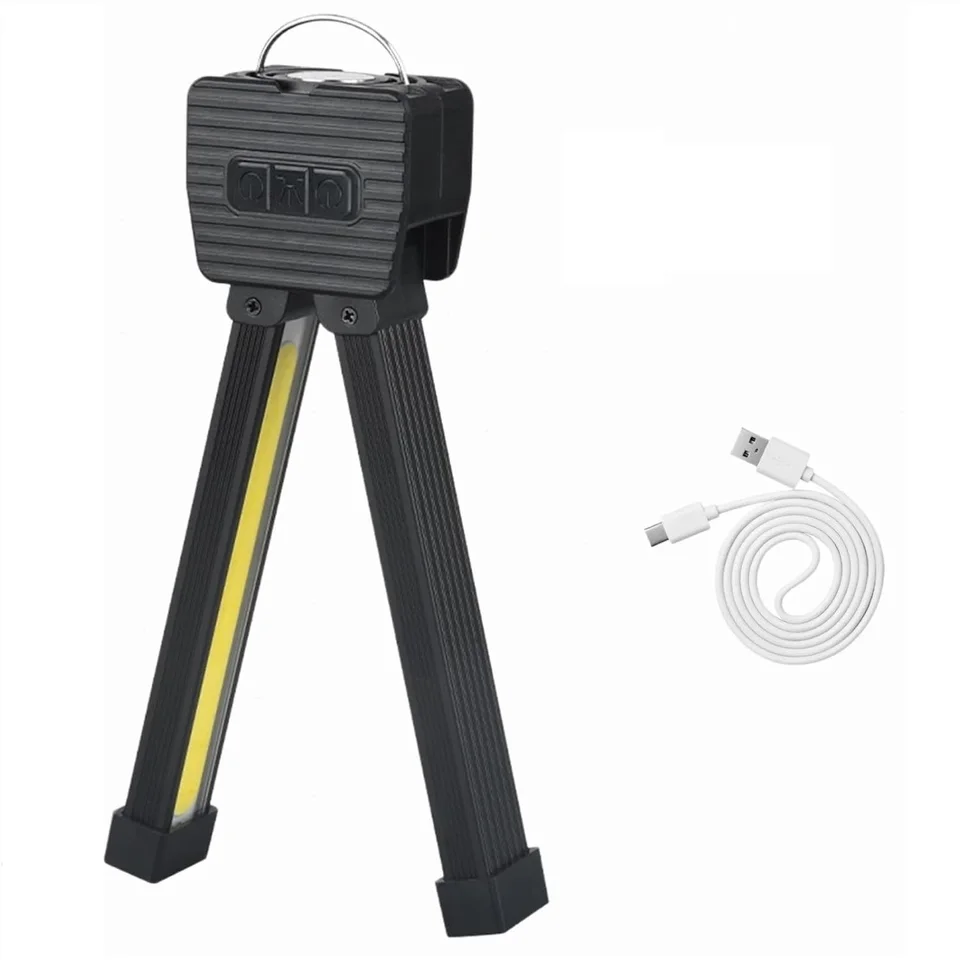 Magnetic LED Gym Flashlight Portable Rechargeable Work Light