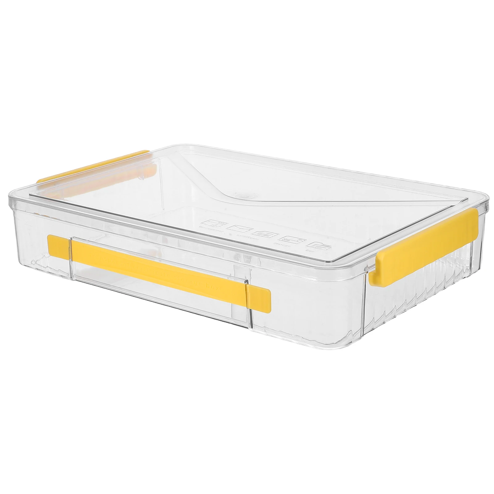 

ID Storage Box Portable Project Case for Clip Index Card Organizer Transparent Photos Containers Note Holder