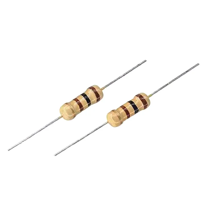100PCS 1/4W ตัวต้านทานฟิล์มคาร์บอน 5% 0.25W 0R-22M 0 2.2 10 100 120 150 220 270 330 470 1K 2.2K 4.7K 10K 100K 470K 1M 10M 20M ohm