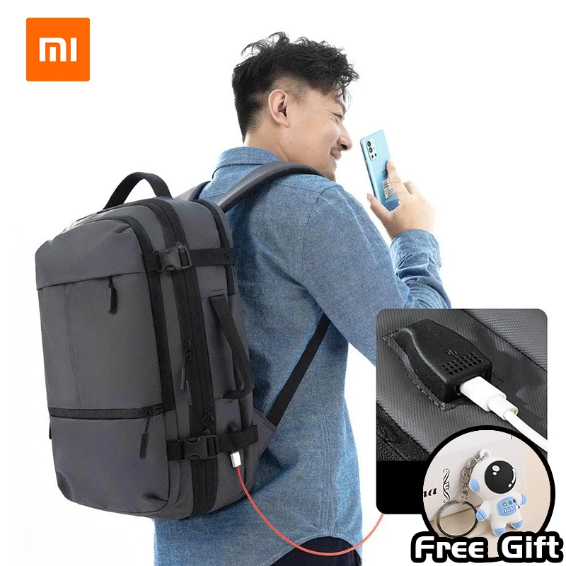 Xiaomi TANJIEZHE 30L Męskie plecaki podróżne Outdoor Torby podróżne Molle Pack do trekkingu Torba myśliwska USB Wodoodporne plecaki