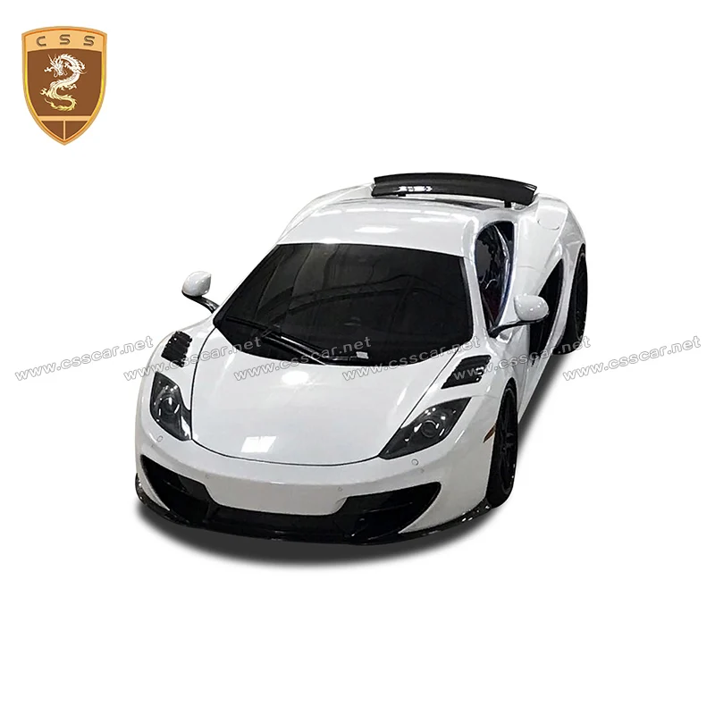 For Mclaren MP4-12C Mudguard Upgrade GT3 Style Full Carbon Fiber Car Fender Flare Decoration Glossy Black Front Fenders Parts