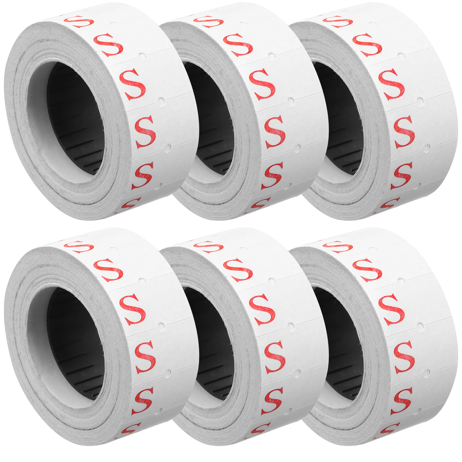 

Price Tag Paper 10 Rolls Clothing Size Stickers Self Adhesive Sizing Labels for T Shirts Sweaters Coats Baby Clothes Clear