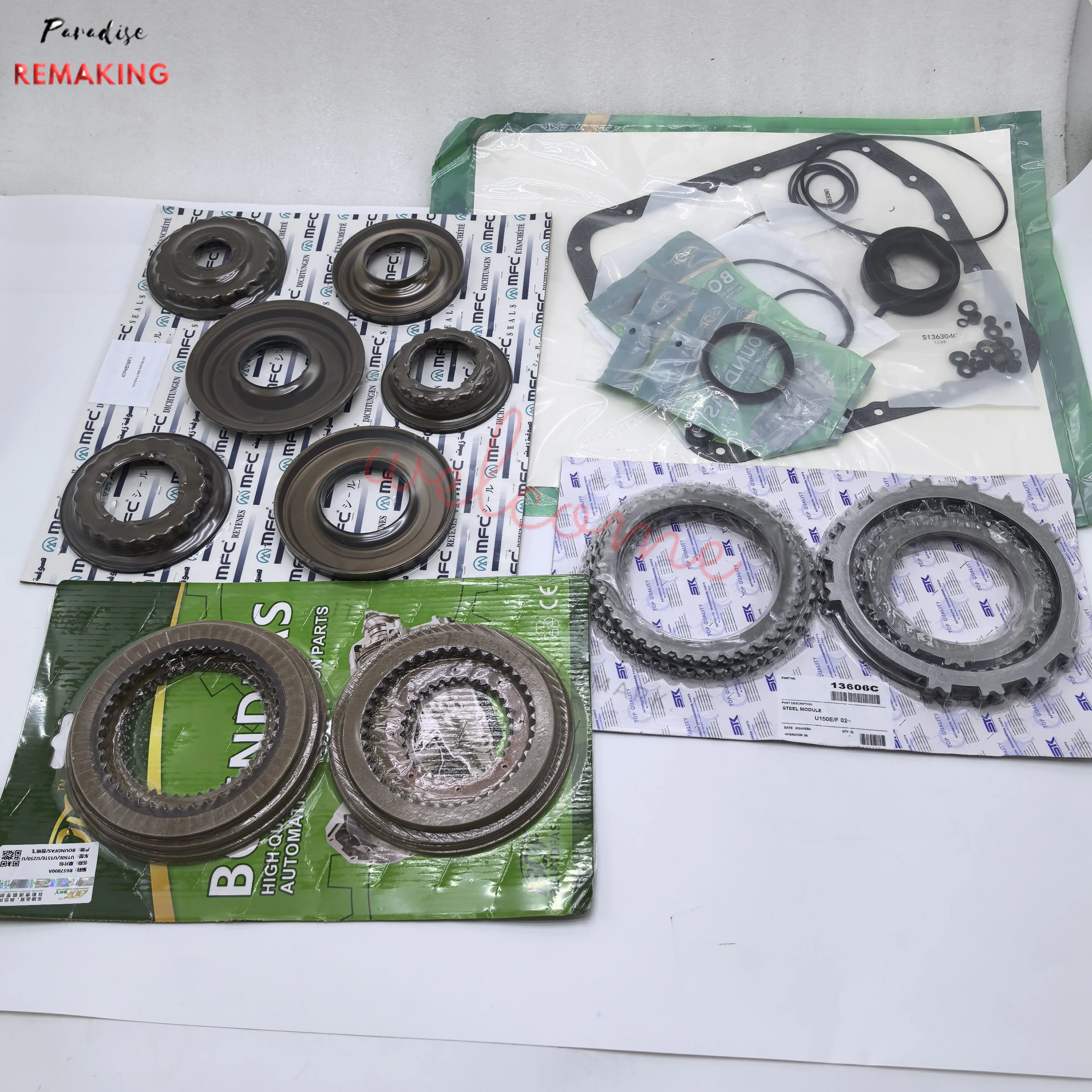 

U150/U151E overhaul kit contains U51E piston kit U150E repair kit U150E friction plate U151 steel plate kit