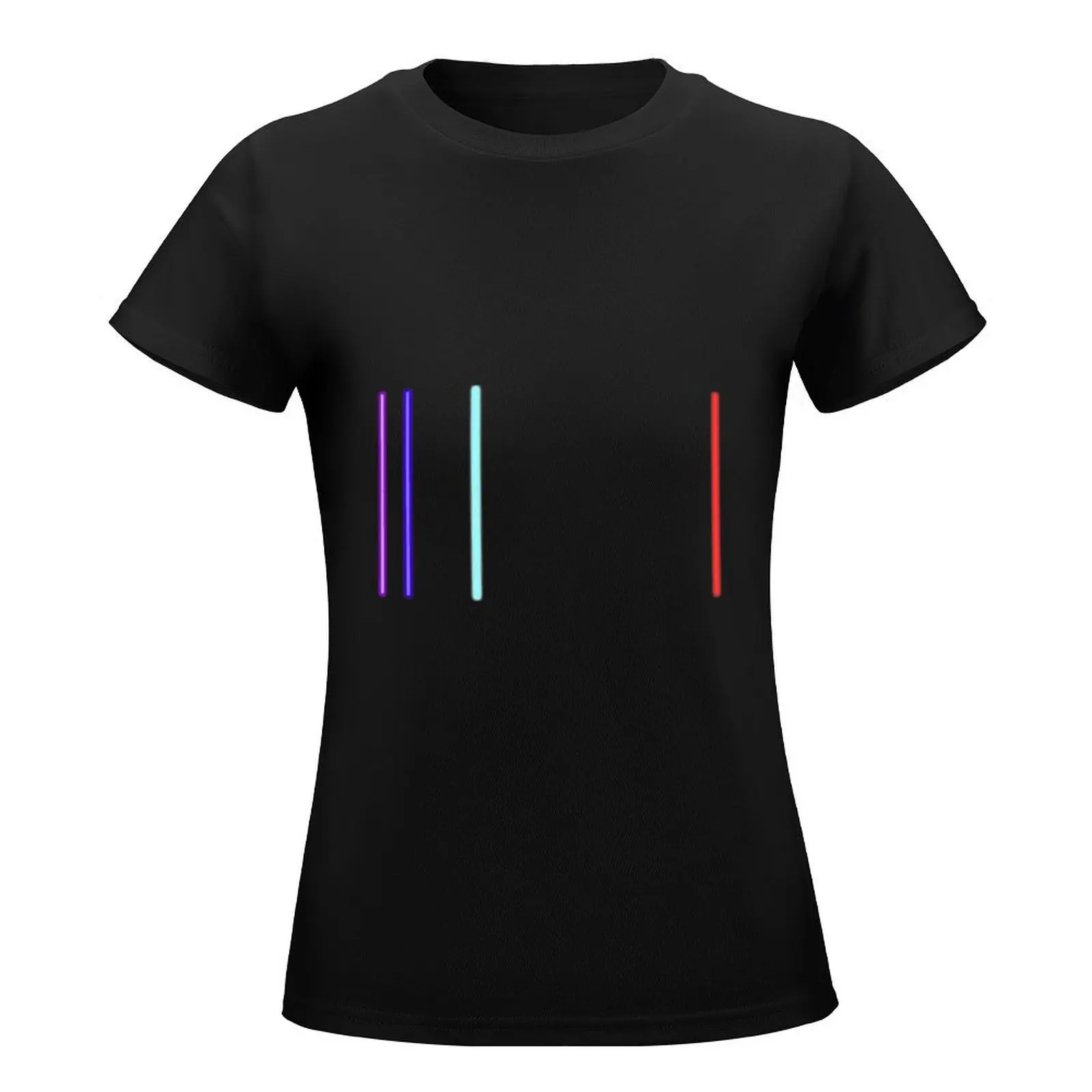 Hydrogen Emission Spectrum T-Shirt Short sleeve tee anime clothes oversized t shirts for Women