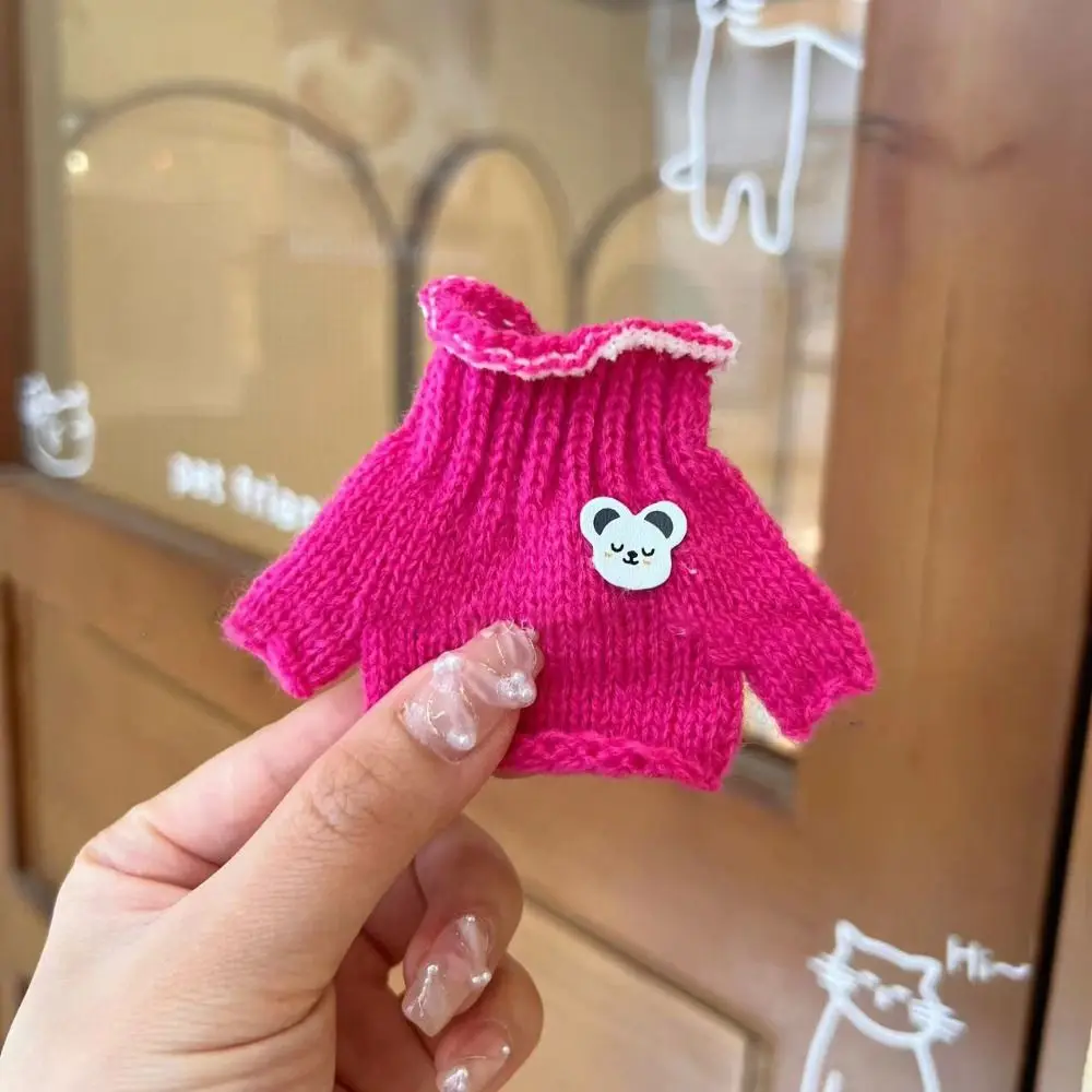 고품질 패션 인형 스웨터 겨울 멀티스타일 니트 코트 하이넥 따뜻한 상의 15cm 면 인형/아이돌 인형용