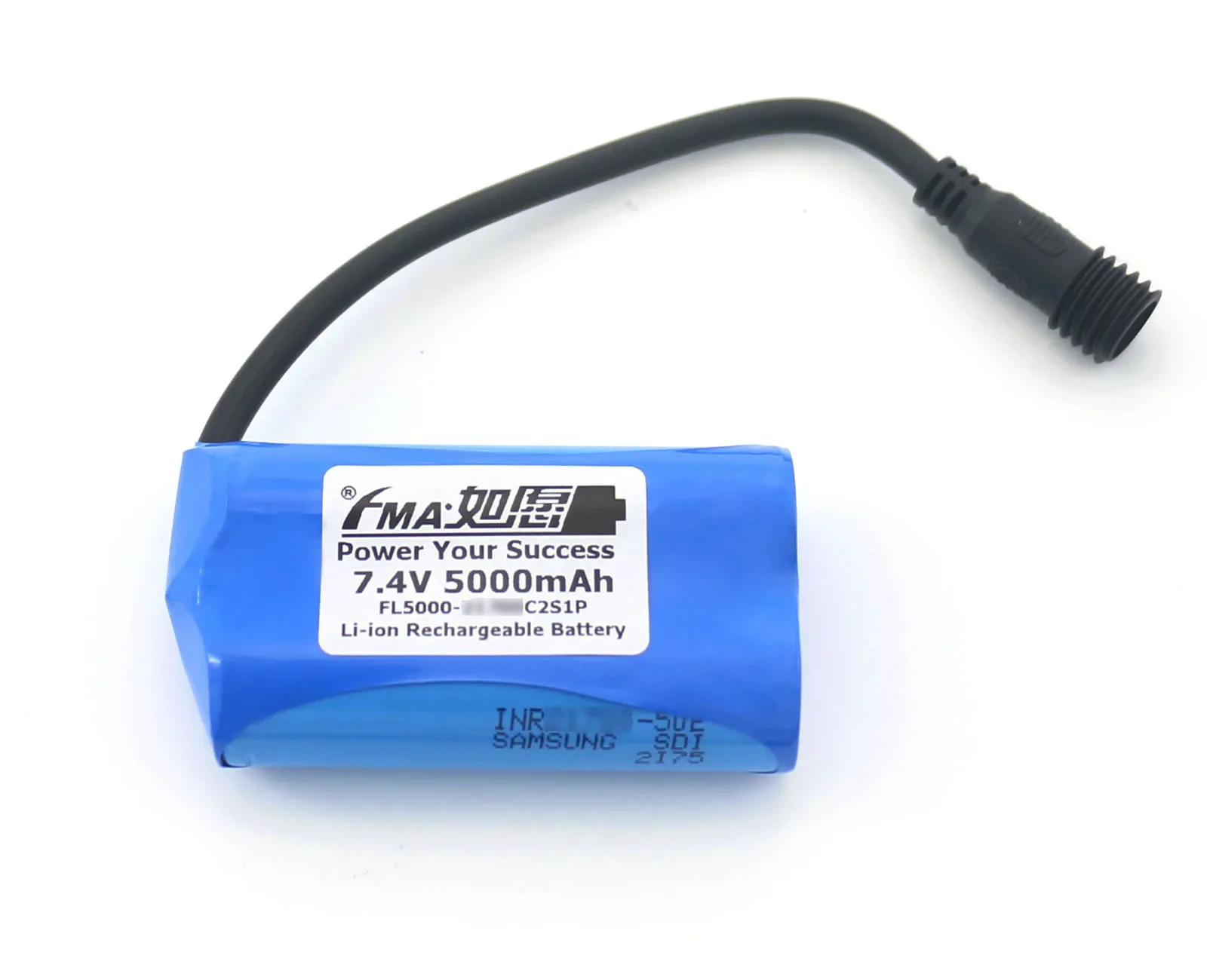 Batterie Ion Eddie protégée aste pour lampe de poche de vélo LED, 7.4V, 5000-10000mAh