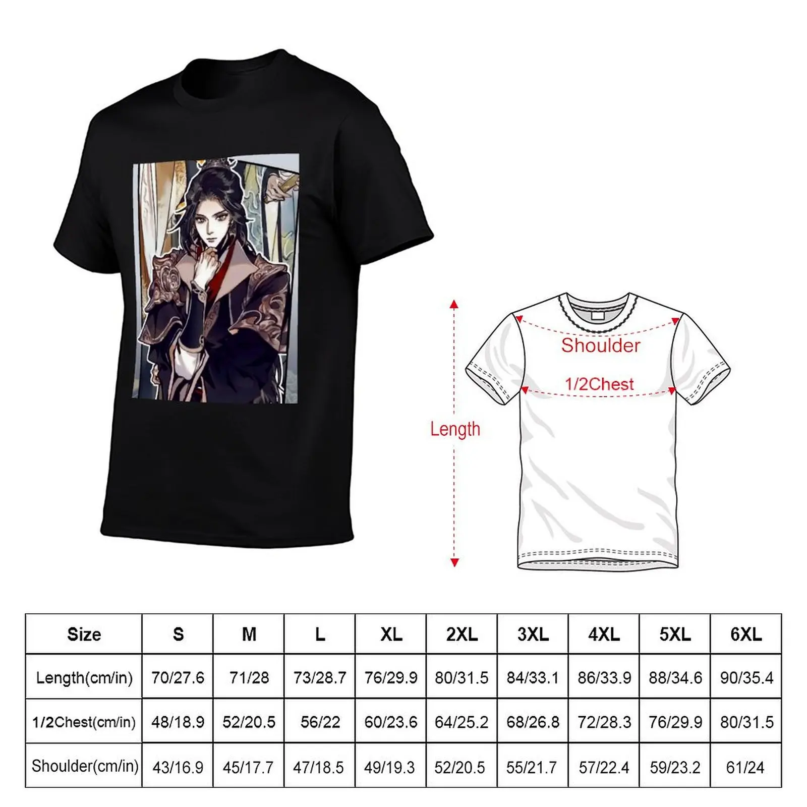 Mu Qing Heaven Officials Blessing Poster T-Shirt printed t shirts for man man t shirt cotton high quality anime tshirt T-Shirt