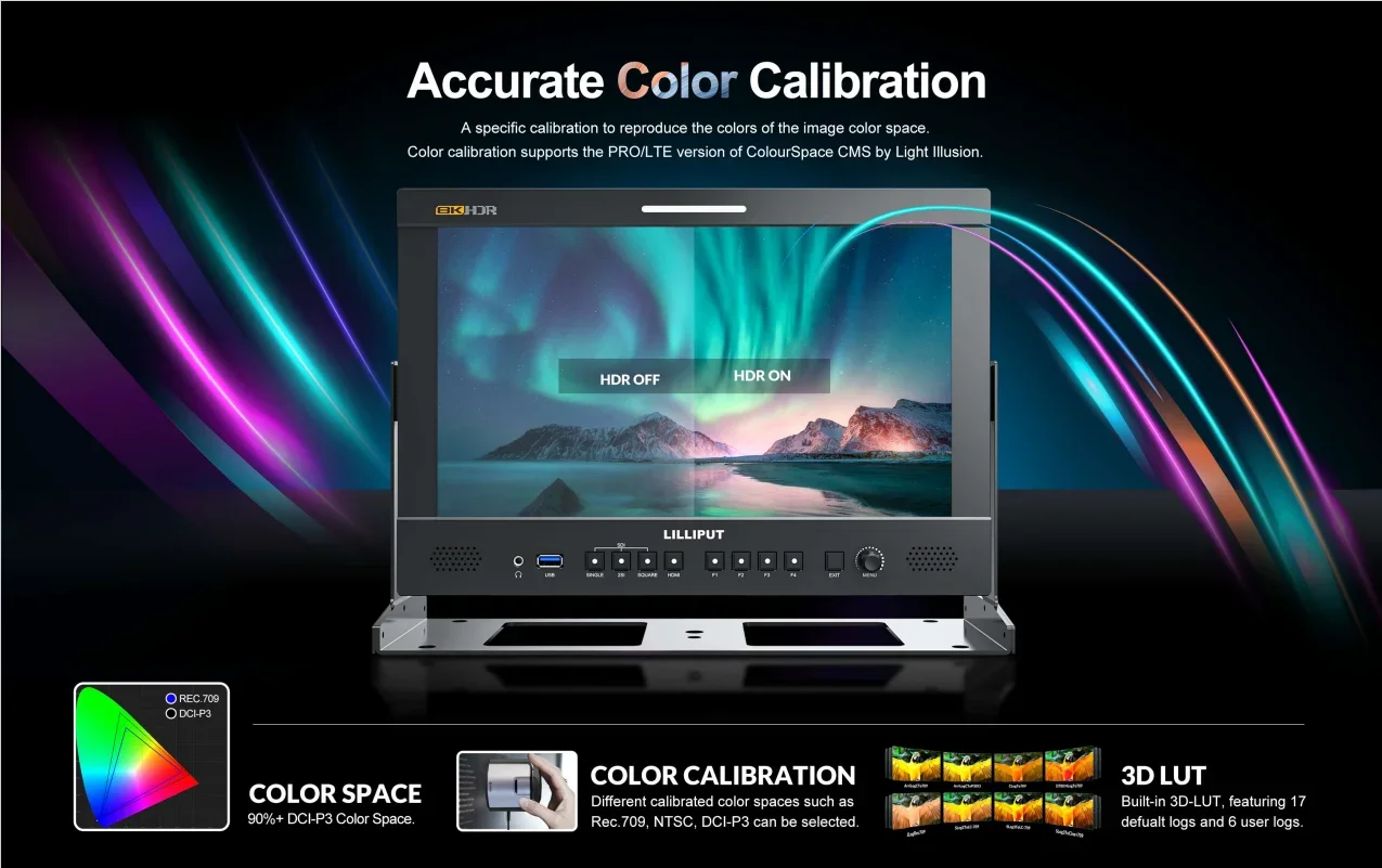 LILLIPUT Q13-8K Q15-8K Q18-8K Q23-8K Q28-8K Q31-8K12G-SDI PRODUCTION MONITORS 3840x2160 3D-LUT Remote Control