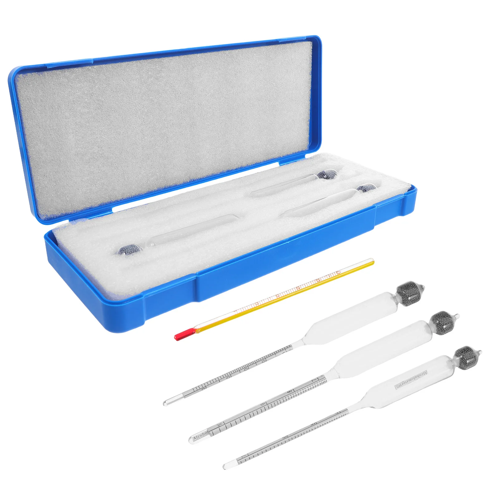 1 مجموعة الثلاثي مقياس الكحول مقياس السطوح معدات تخمير المنزل تركيز دقيق اختبار متر جزيئات الرمل الحديدي الموحد