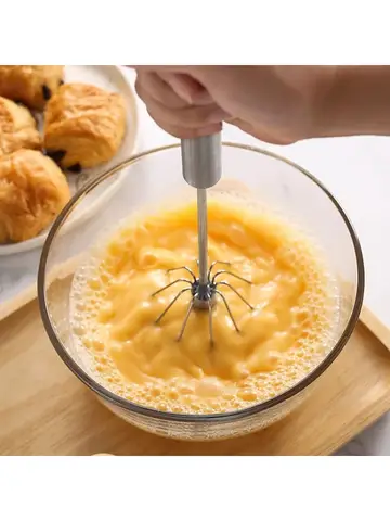Batteur à œufs Semi-automatique, mélangeur d'œufs à crème rotatif, batteur à œufs manuel domestique, outil de cuisson, outils de cuisine