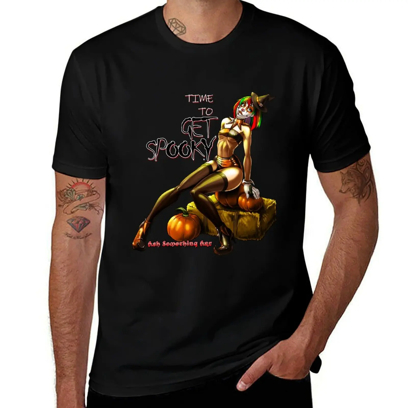 Time To Get Spooky - Dizzy Dripps T-Shirt Large Size Casual Short Sleeve Top