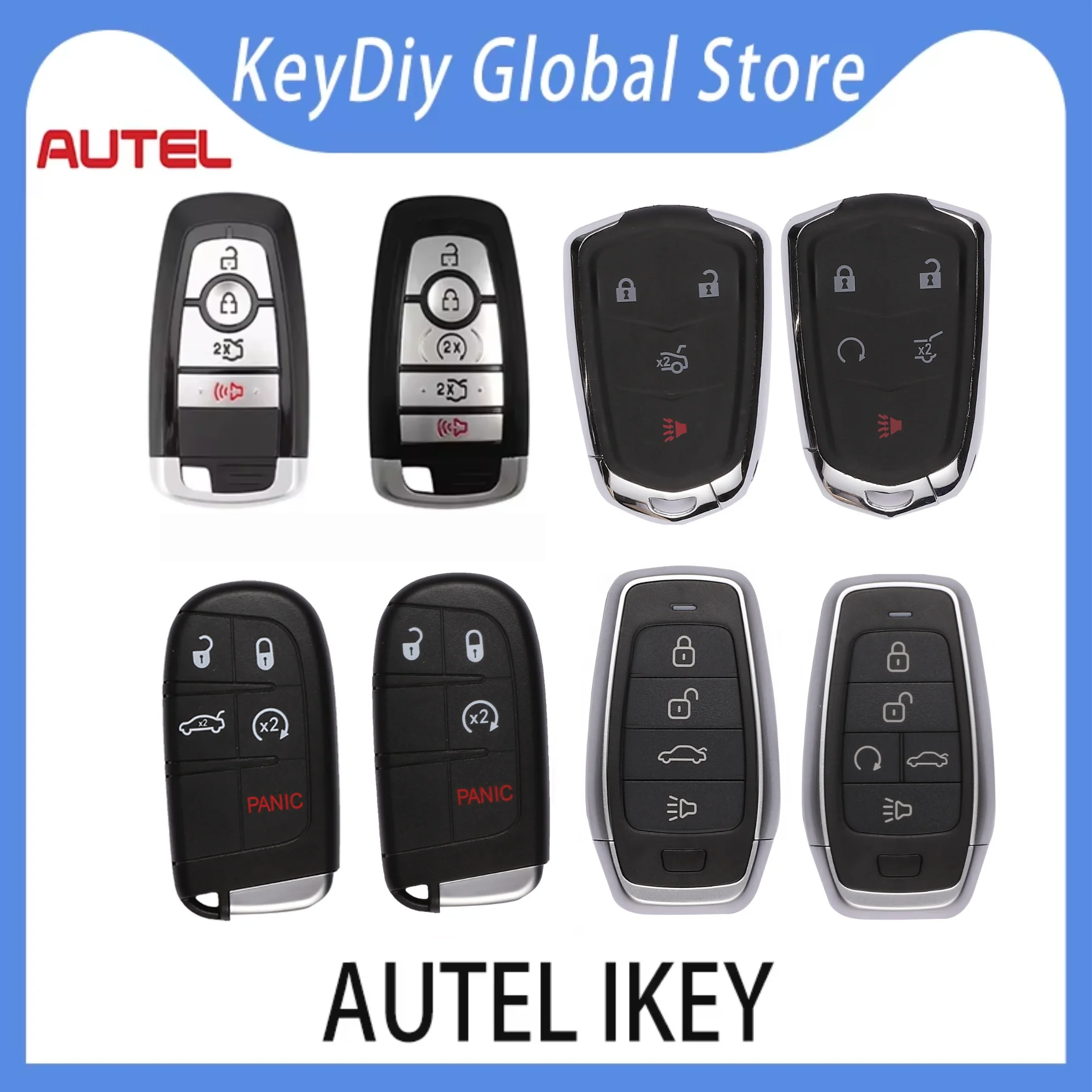 AUTEL IKEY FD004AL FD005AL FD004AH FD005AH CL005AL CL004AL GM005AL GM004AL AT005BL AT004CL universal smart key KM100 IM508 IM608