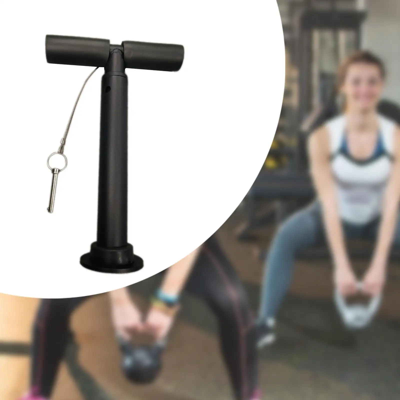 Maniglia per kettlebell a forma di T multiuso portatile per piastre pesi Facile da usare Regolabile per allenamento Palestra a casa Esercizio Bodybuilding