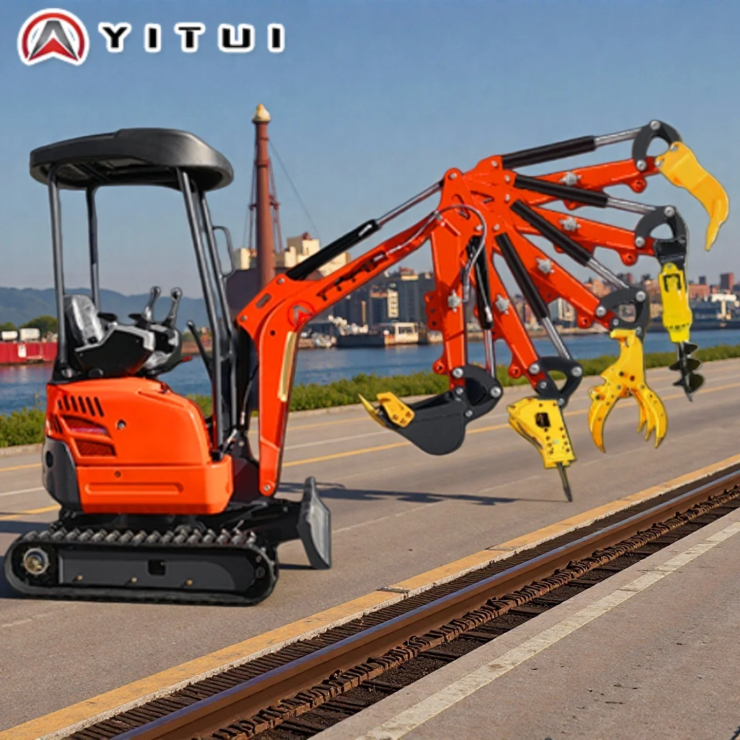 Customized High Quality Small Crawler Mini Excavator 2.0 Ton Kubota Engine Hydraulic Digging Machine for Garden & Farm