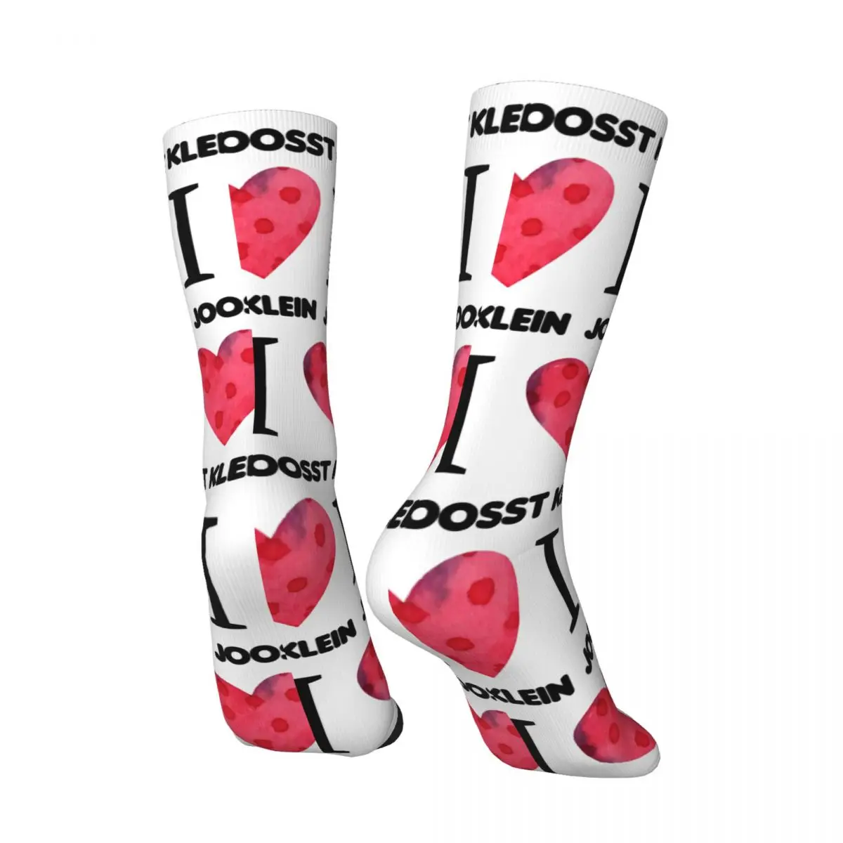 I Love Joost Klein Stockings Couple Socks Soft Breathable Novelty Socks Autumn Running Sports Anti Bacterial Graphic Socks