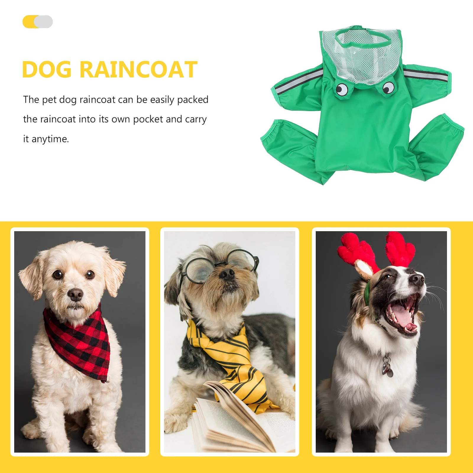 

Puppy Rain Coat Waterproof Exquisite Details 3xl Fine Workmanship Beautiful Appearance Raincoat Dog Raincoat for Dogs