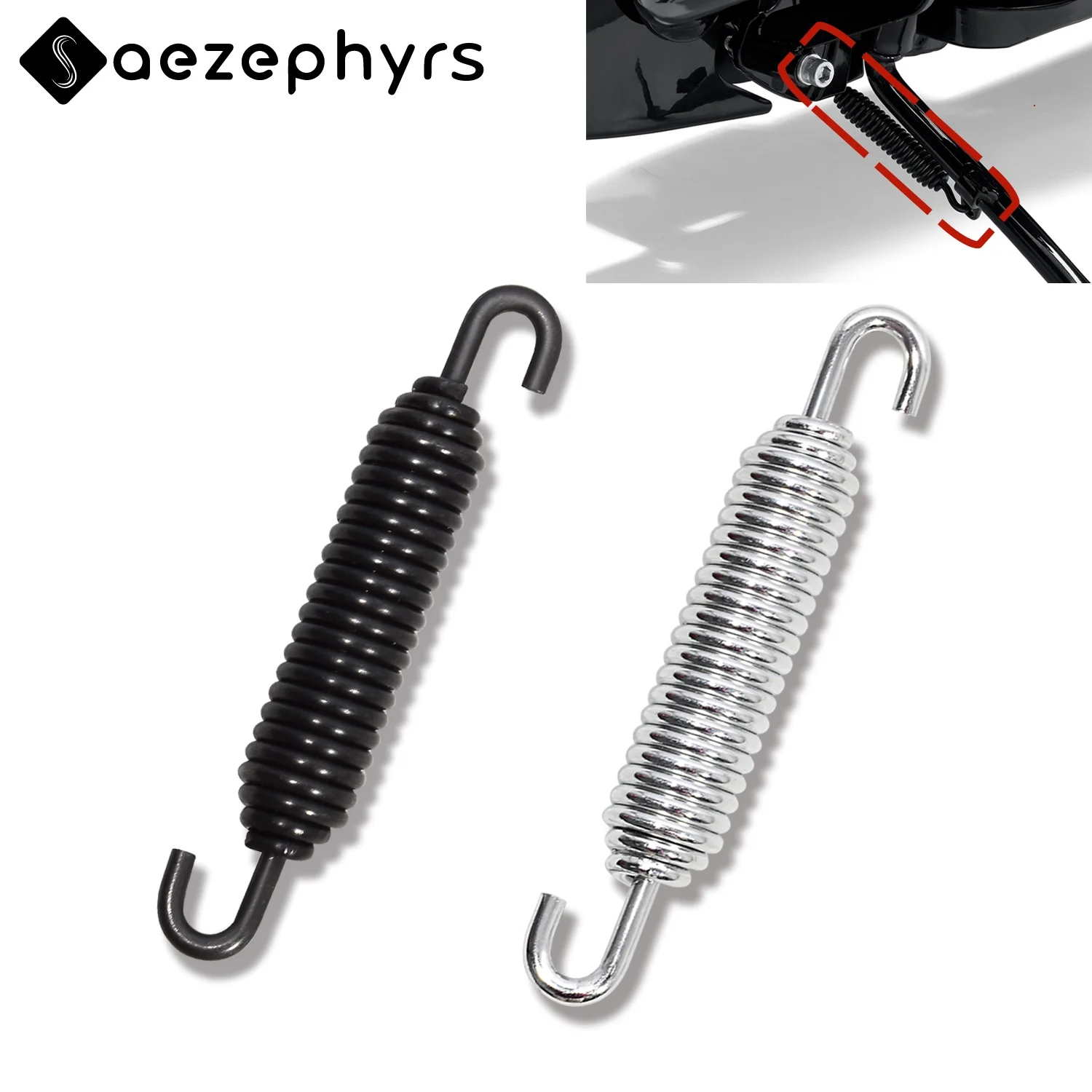 Motorcycle Kickstand Support Jiffy Stand Spring For Harley Touring Softail Standard Sportster Fat Boy Iron XL883N Electra Glide