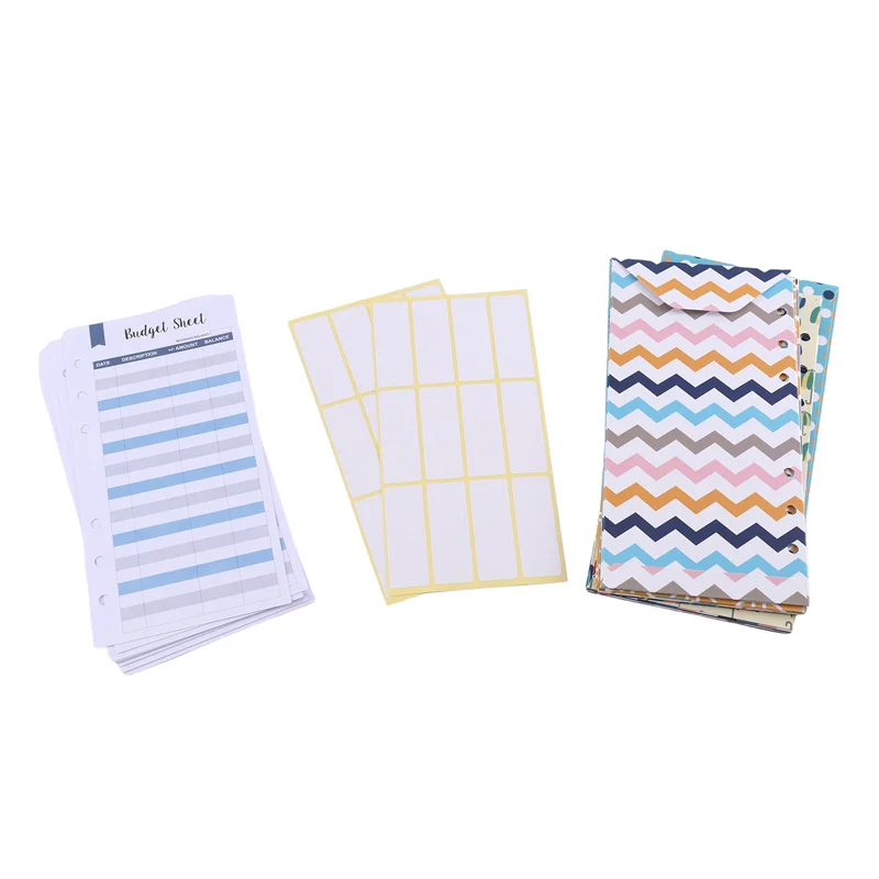 

A35M-1 Set Budget Envelopes With Punched Holes For Binder Cash Envelope System Wallet Budget Sheet For Budgeting And Money Savin