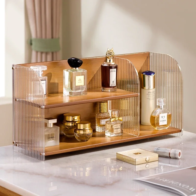 Cosmetics storage box dresser rack
