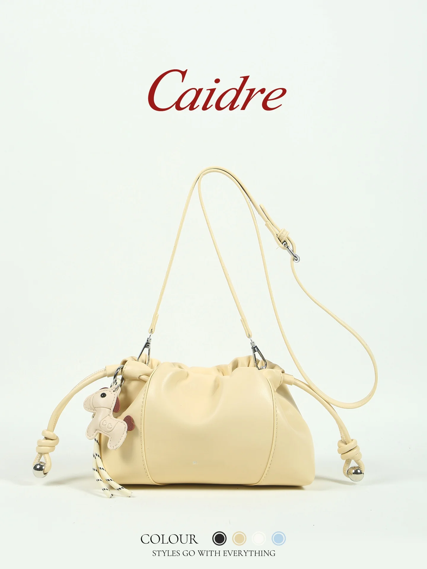 

Caidre Cloud Bucket Bag Women's Crossbody Shoulder Bag Daily Commuting Fashionable Sensation Single Strap Soft PU Leather